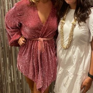 Pink retrofete gabrielle robe dress